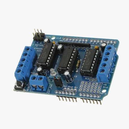 L293D Motor Driver Shield for Arduino UNO – DC Motor & Servo Control Board for Robotics Projects