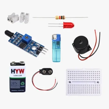 Flame Detection and Warning System With No Programming Fire Alarm Kit