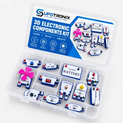 3D Electronic Components Block Kit – DIY STEM Circuit Learning Kit